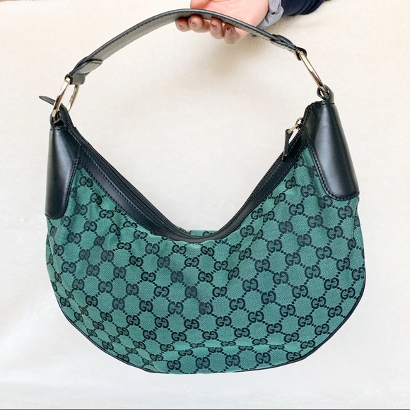 NWT Authentic Gucci GG Woven Borsa Zip Hobo Bag - Picture 2 of 8